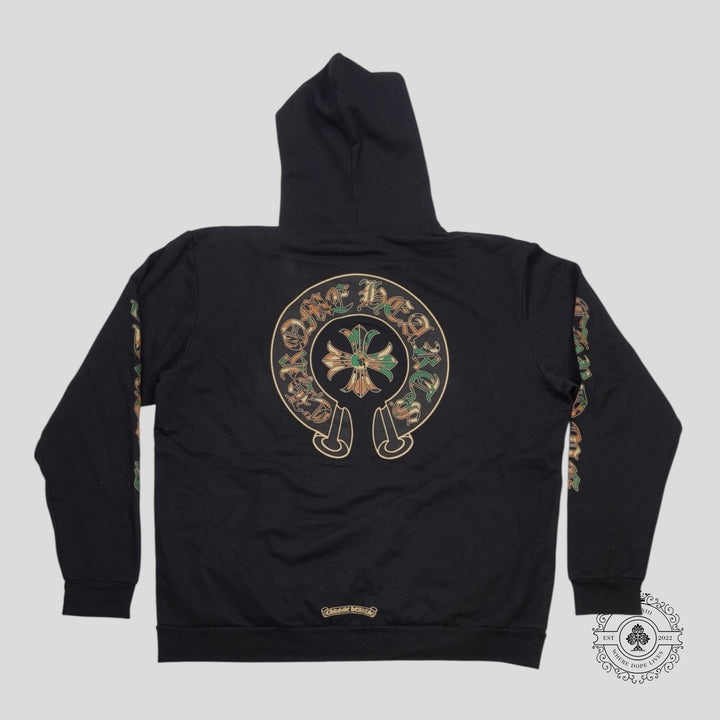 Chrome Hearts Triple Cross Hoodie in Black/Camo