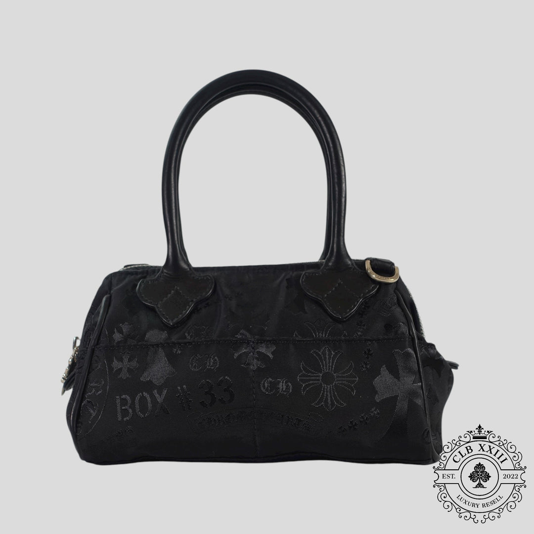 Chrome Hearts Multi Motif Nylon Mini Handbag in Black