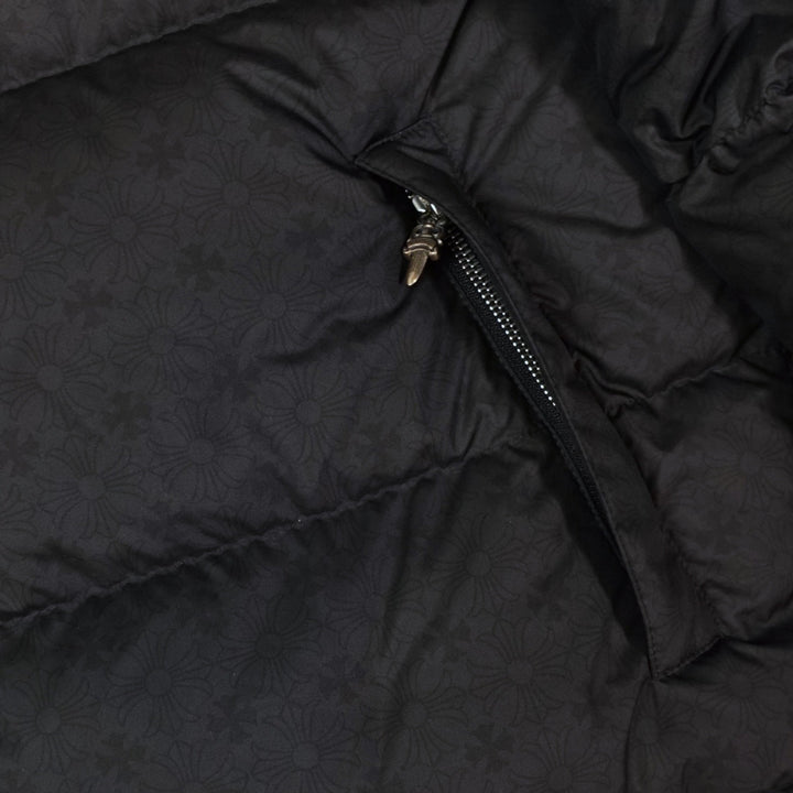 Chrome Hearts Plus Pattern Puffer in Black