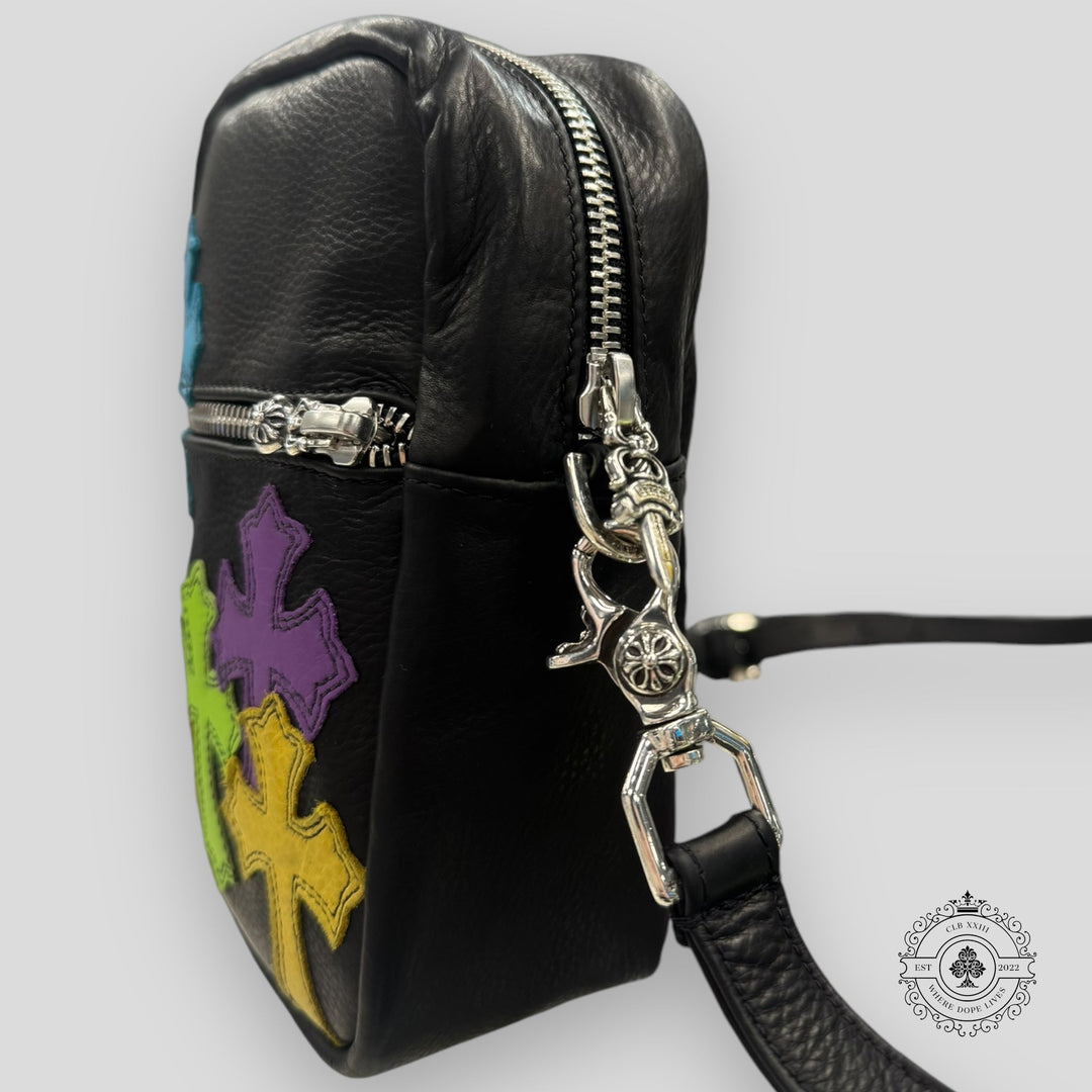 Chrome Hearts Leather Cross Patch Side Bag