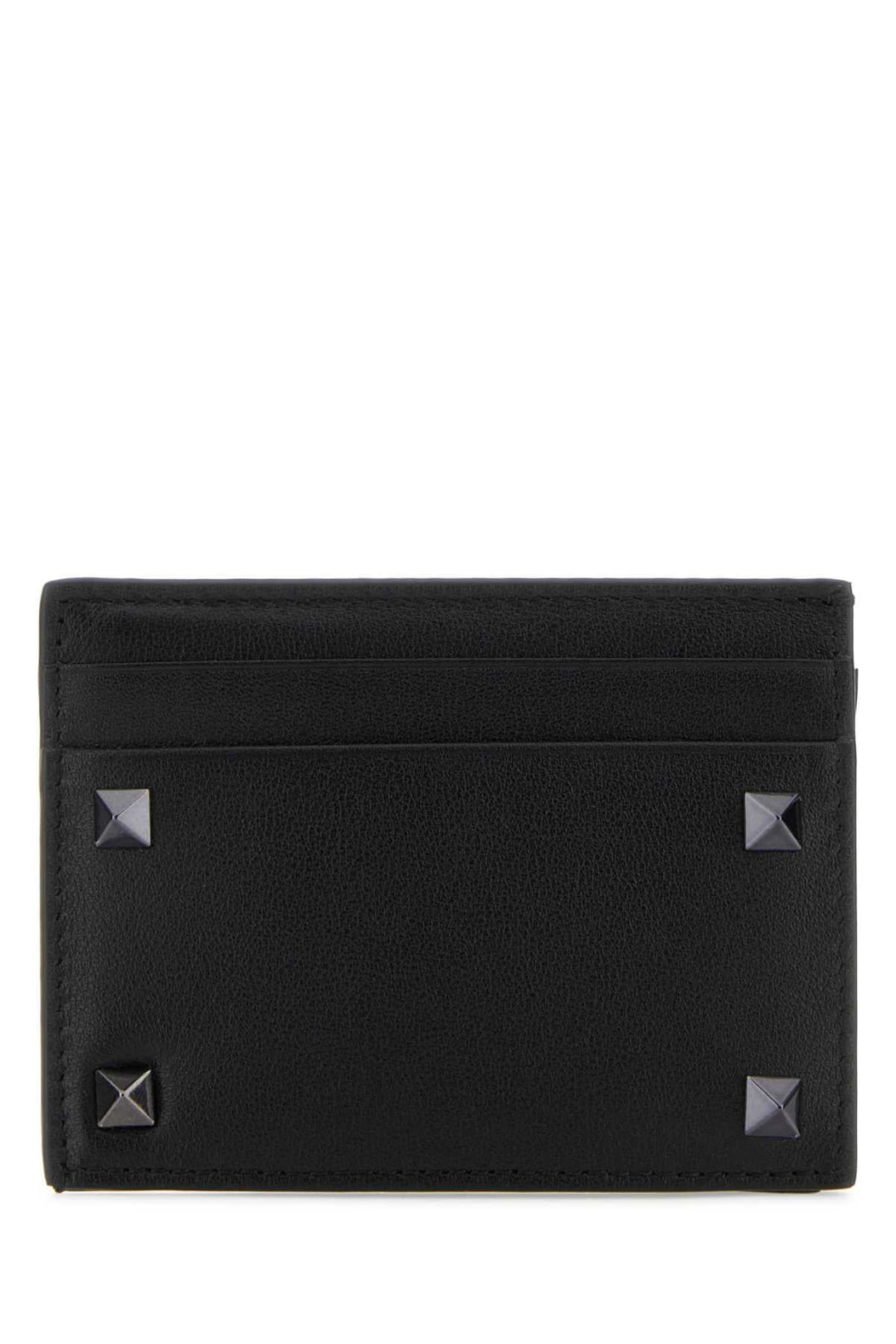 VALENTINO GARAVANI Mini Leather Rockstud Card Holder