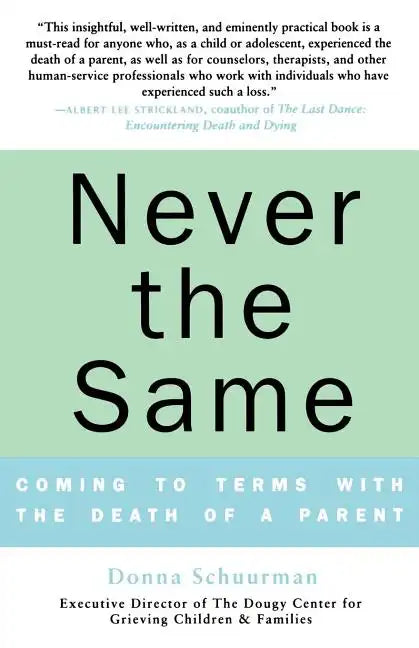 Never the Same: Coming to Terms with the Death of a Parent - Paperback