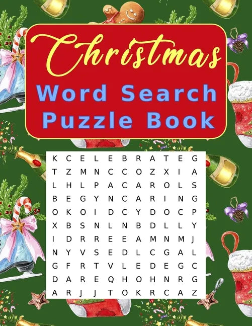 Christmas Word Search Puzzle Book: Large Print Crossword Puzzles for Adults and Kids - Paperback