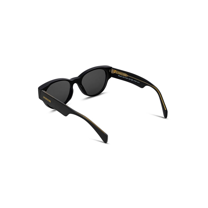 Black stylish Italian designed affordable sunglasses with UV protection.