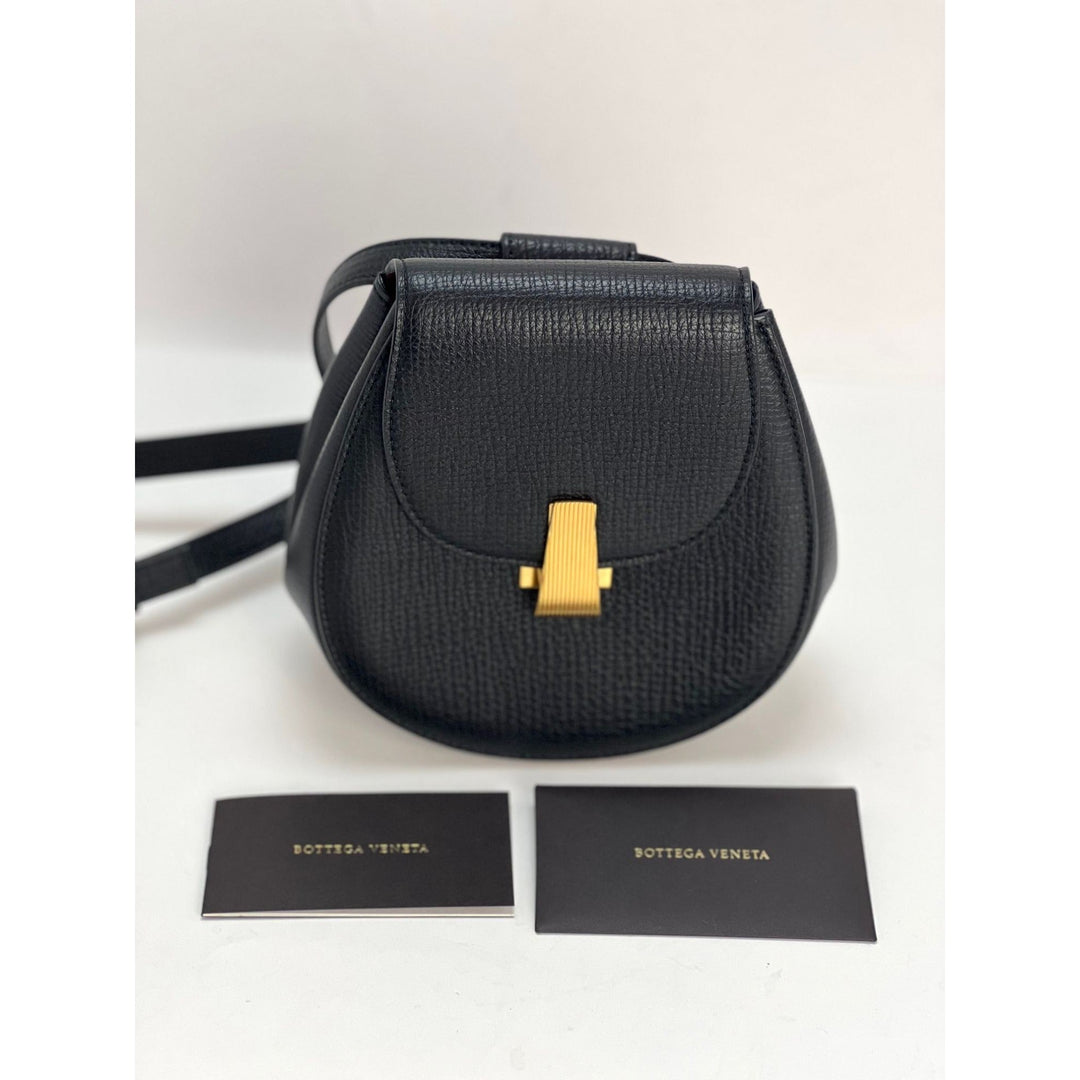 Bottega Veneta Palmellato black calfskin belt waist bag – STORE 7994
