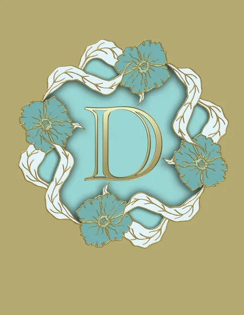 D: 100 Pages 8.5" X 11" Monogram Notebook College Ruled Line Paper - Paperback