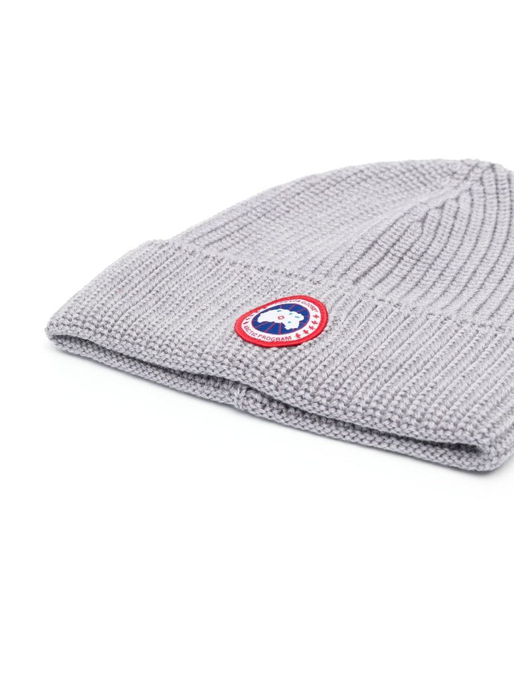 CANADA GOOSE Logo Wool Beanie for Men