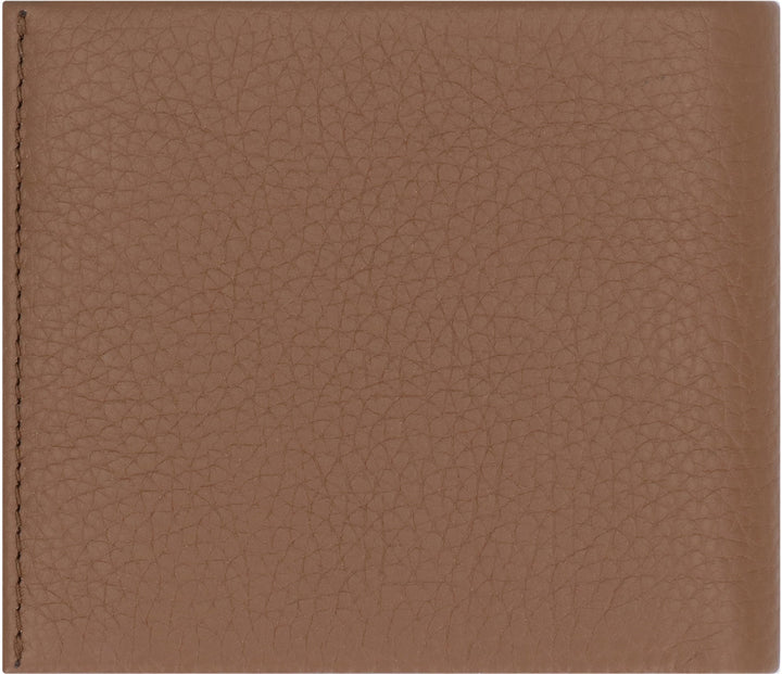 BOSS Grainy Leather Mini Wallet with Card Slots