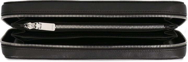 BOSS Grainy Leather Zip-Around Wallet - 23 cm x 13 cm x 4 cm