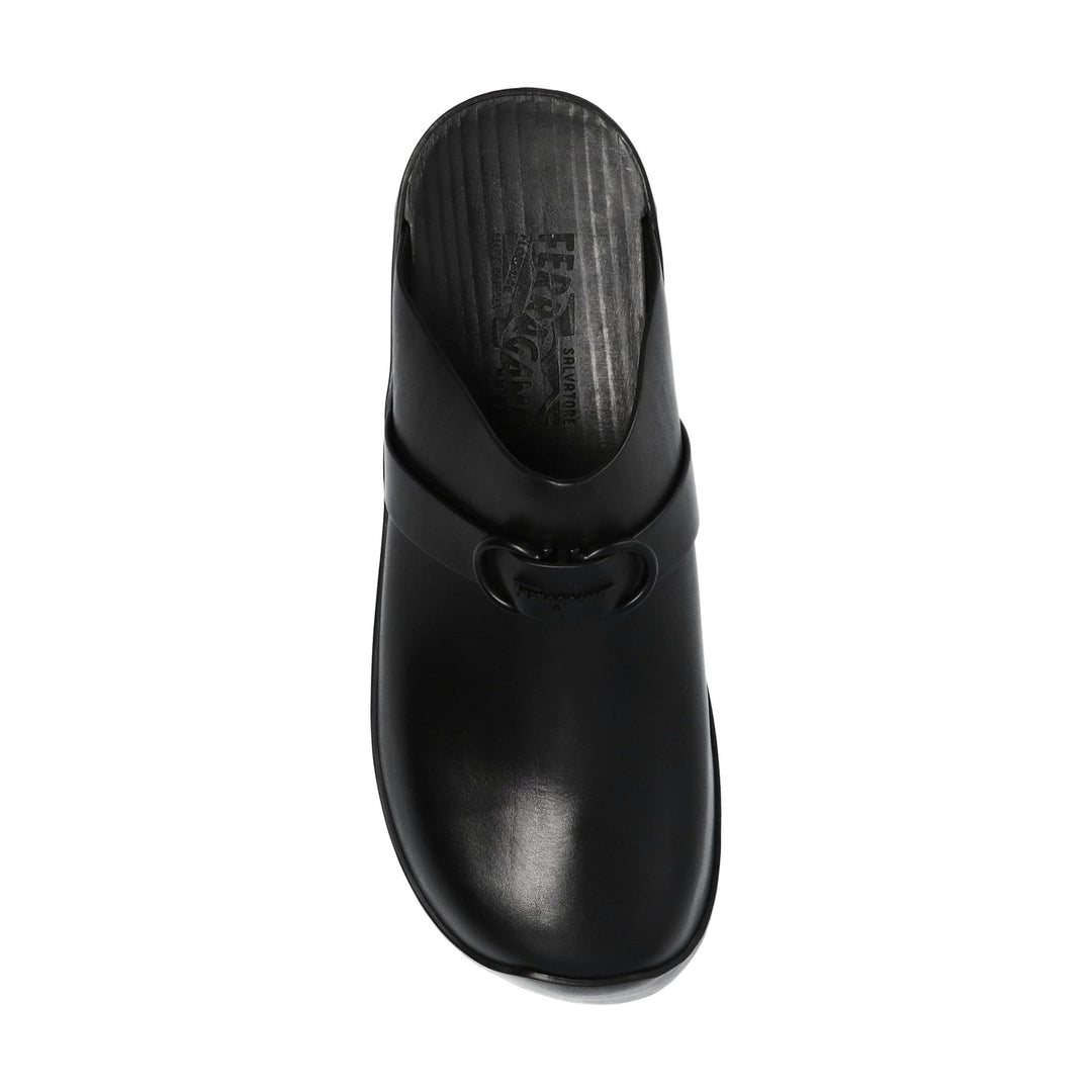 Salvatore Ferragamo Nope Leather Slides Women