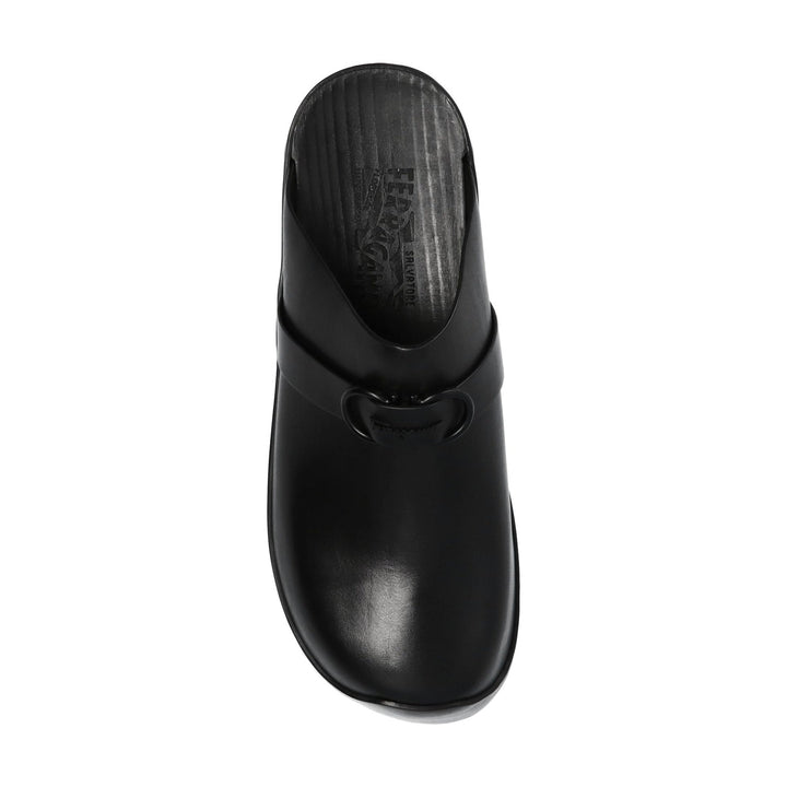 Salvatore Ferragamo Nope Leather Slides Women