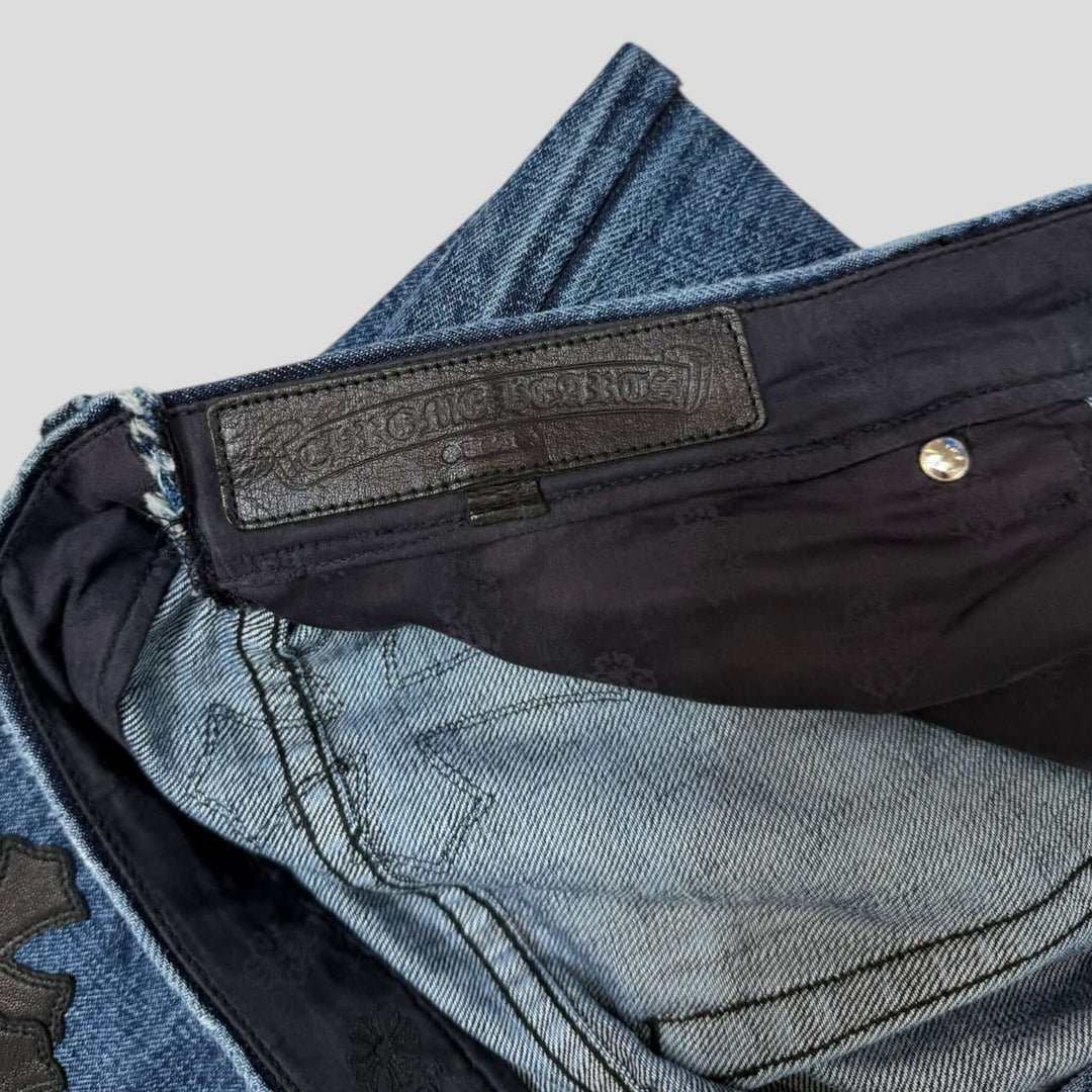 Chrome Hearts Cross Patch Turbo Diesel Jeans