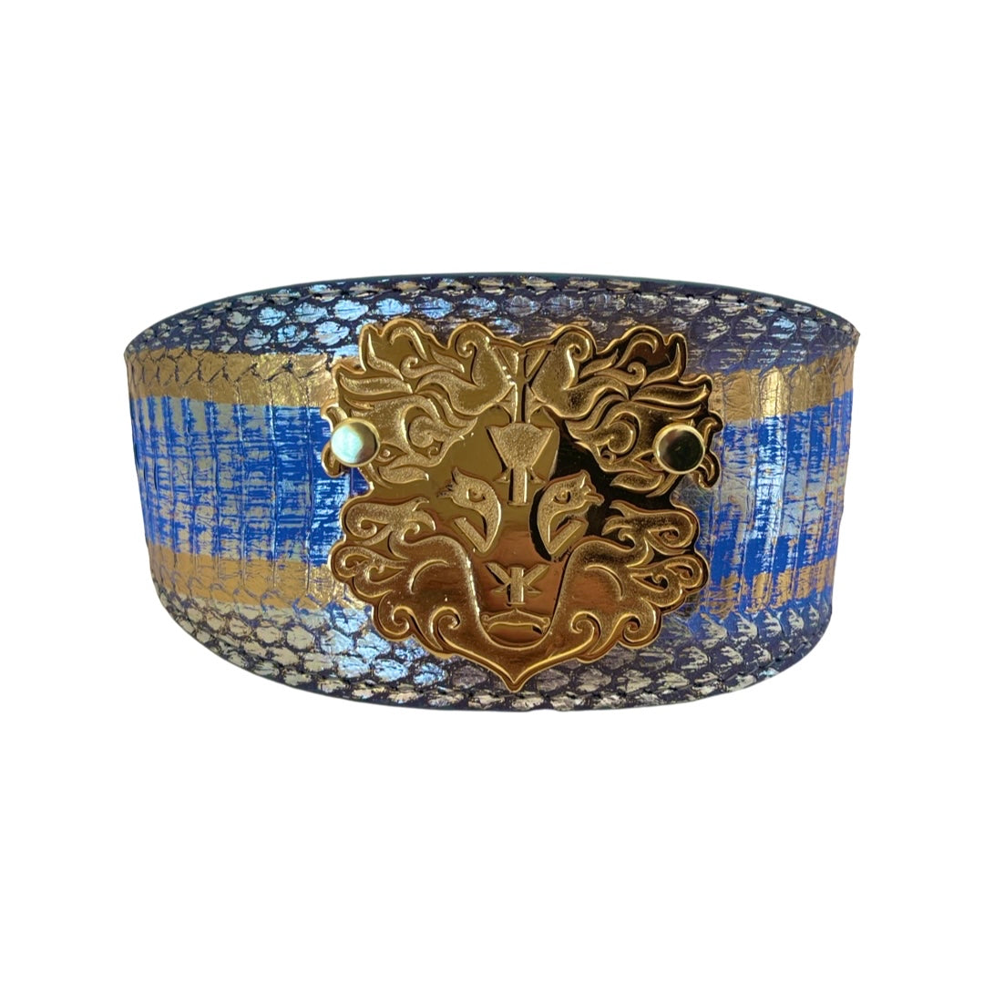 Stunning &amp; Unique Multi Color Snake With Our Custom Lion Head