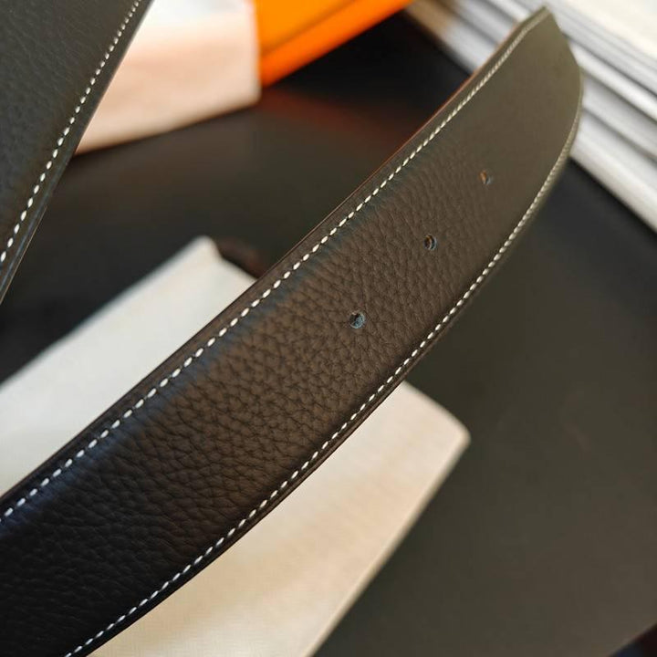 Hermes Men Silver Buckle Belt &