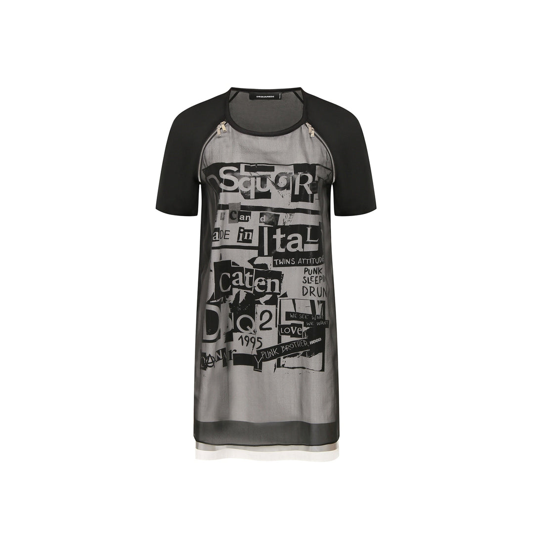 Dsquared2 Silk Printed Mini Dress Women