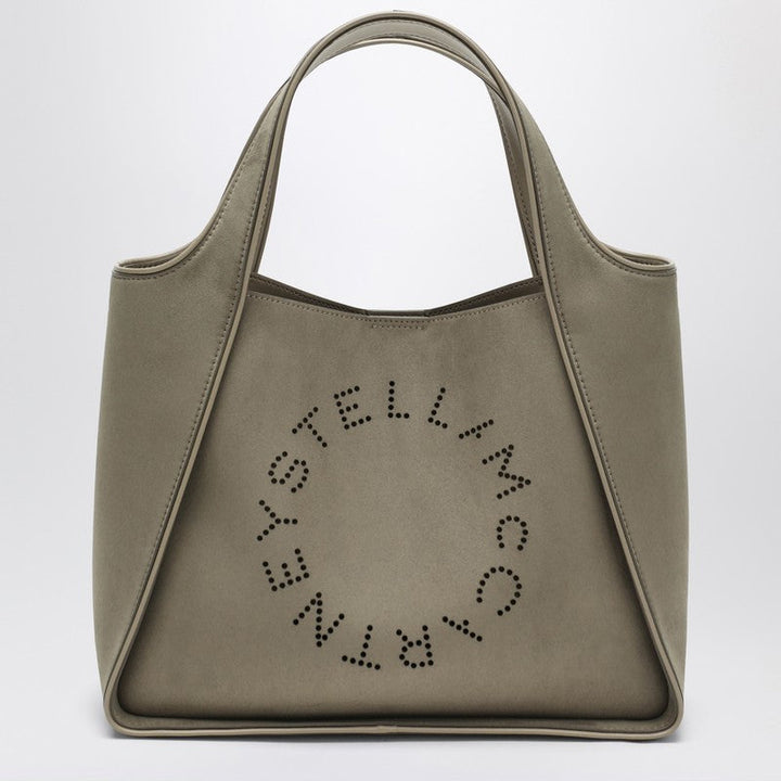 Stella Mccartney Khaki-Coloured Medium Stella Logo Bag Women