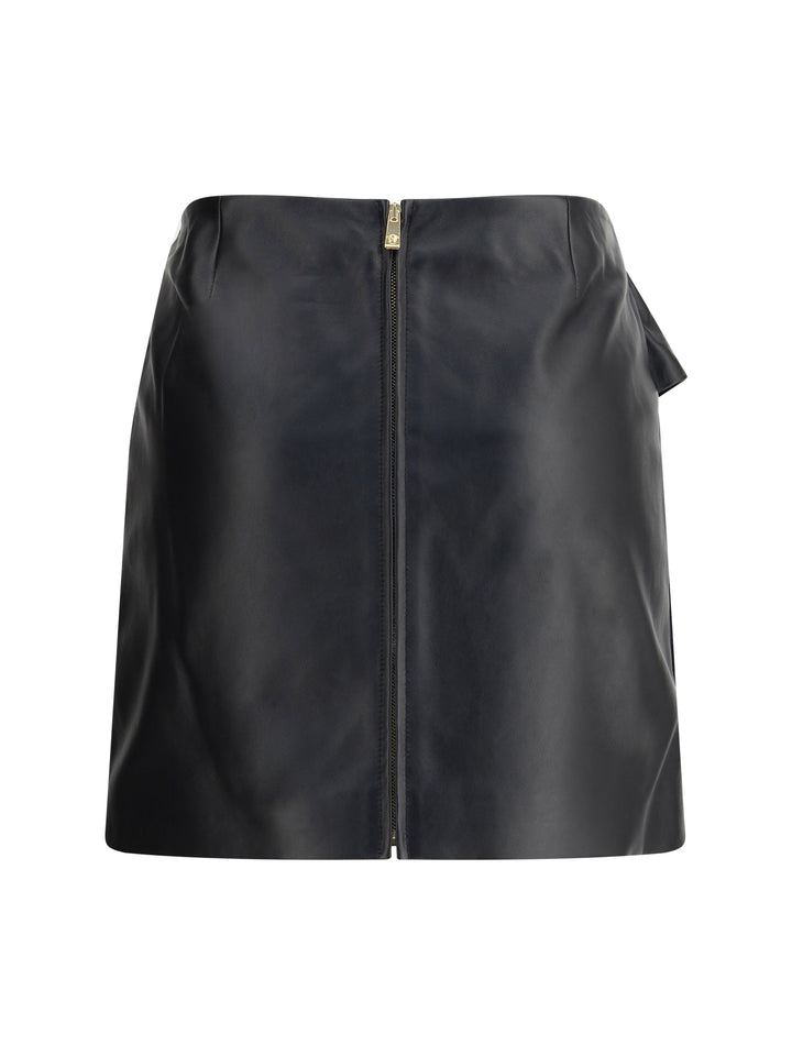 Versace Women Lambskin Miniskirt