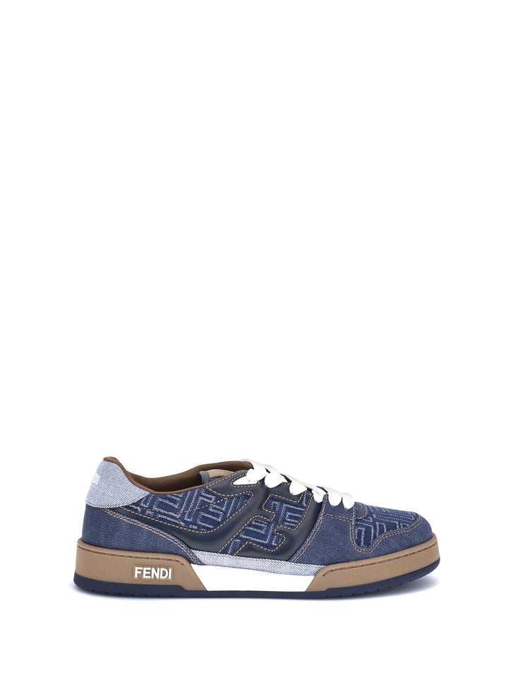 Fendi Men Ff Denim Sneakers