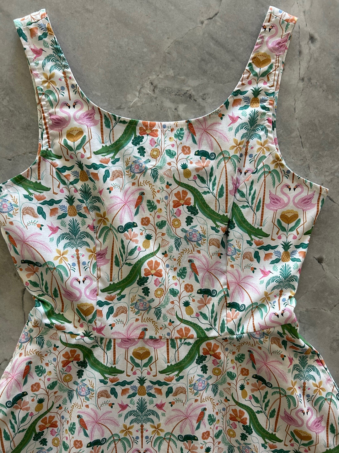 Tropical Skater Dress - Medium only, 1 left!
