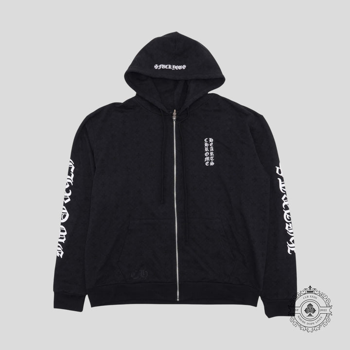 Chrome Hearts Plus Monogram Zip Up Hoodie