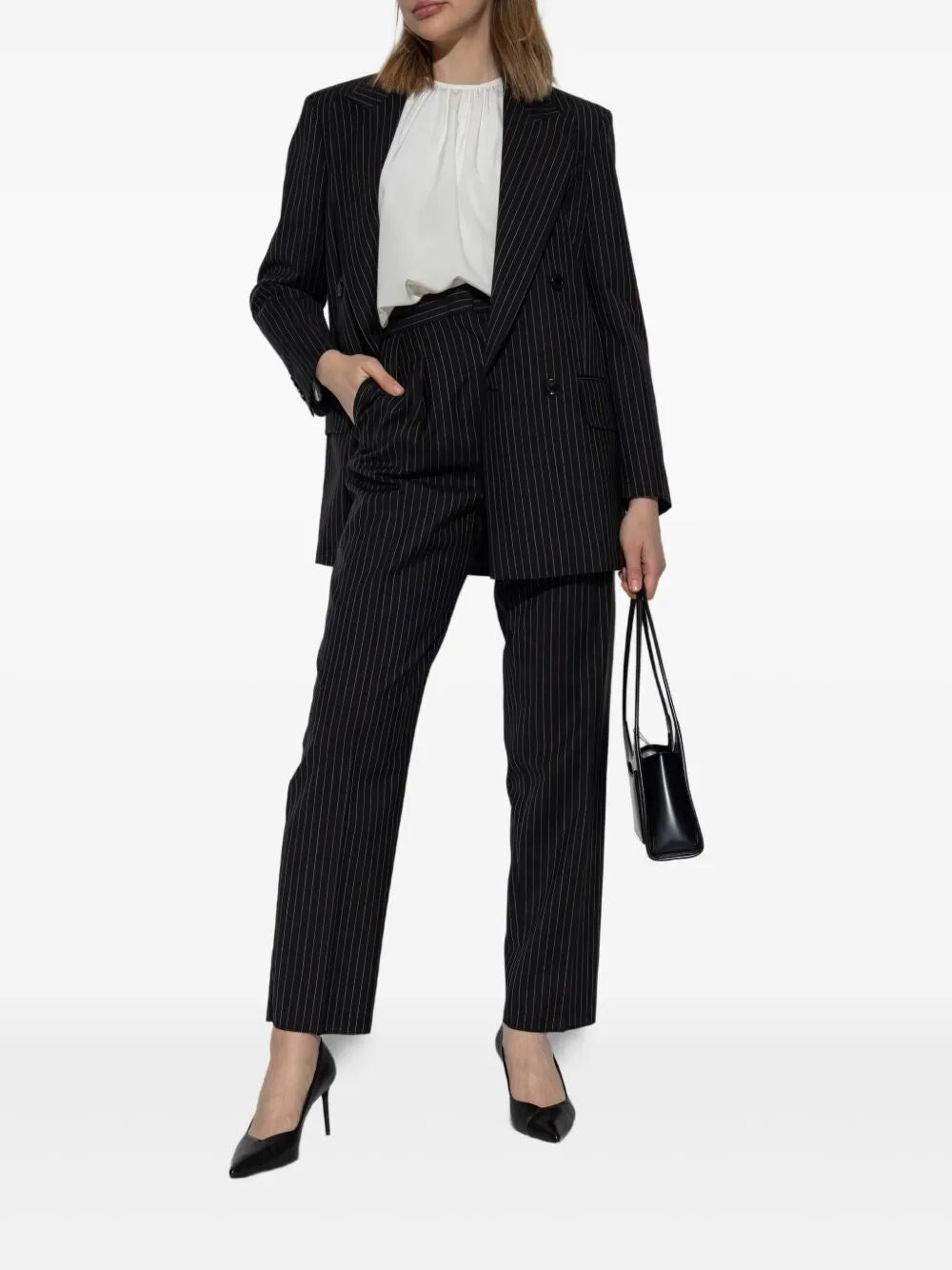 Max Mara Women Pinstripe Pants