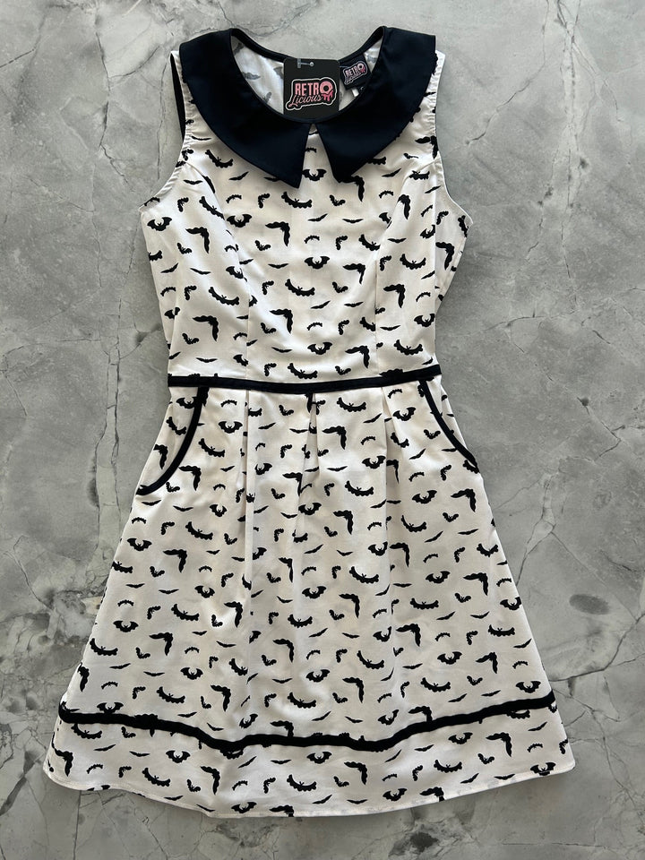 Bats Collared Dress - XL only