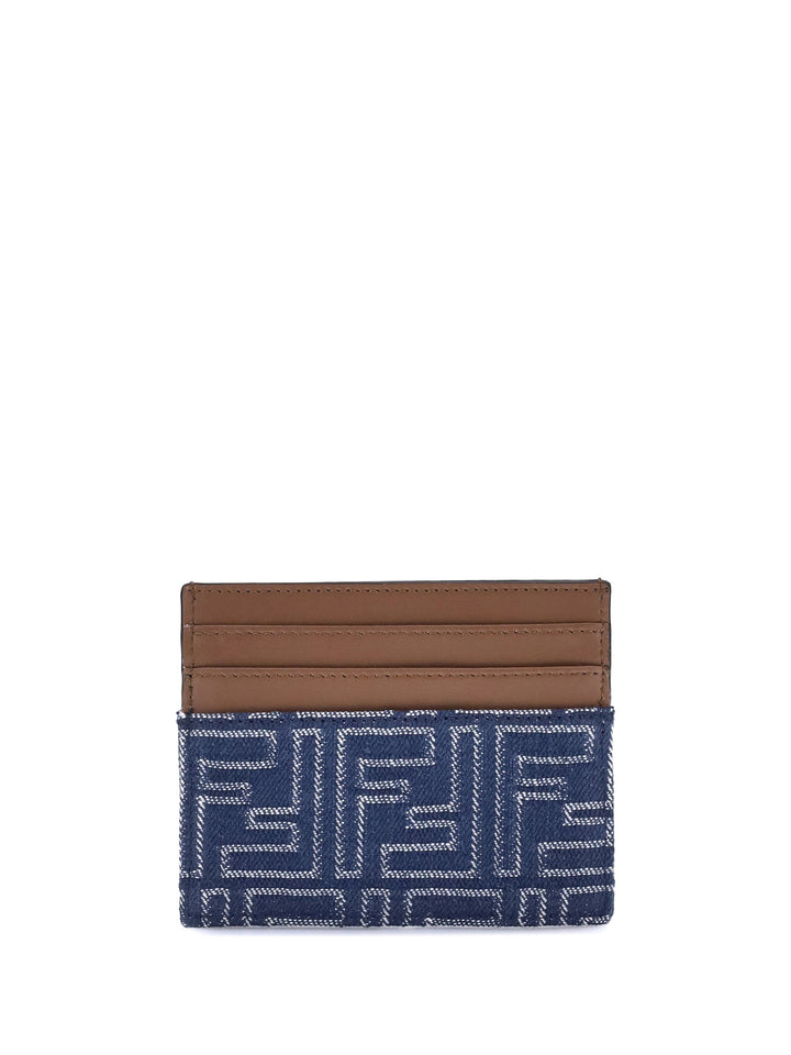 Fendi Men Denim Card Holder