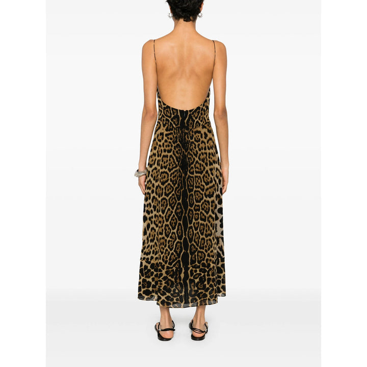 Saint Laurent Brown Dresses - Evening Dresses Women