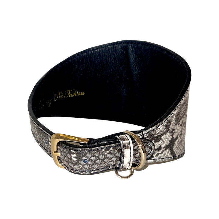 White &amp; Black 4” Wide Snake Collar