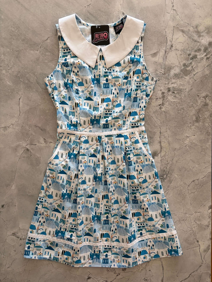 Santorini Collared Dress