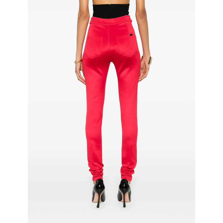 Saint Laurent Red Trousers - Skinny Trousers Women