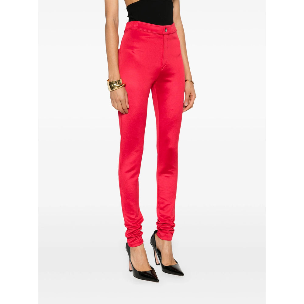 Saint Laurent Red Trousers - Skinny Trousers Women