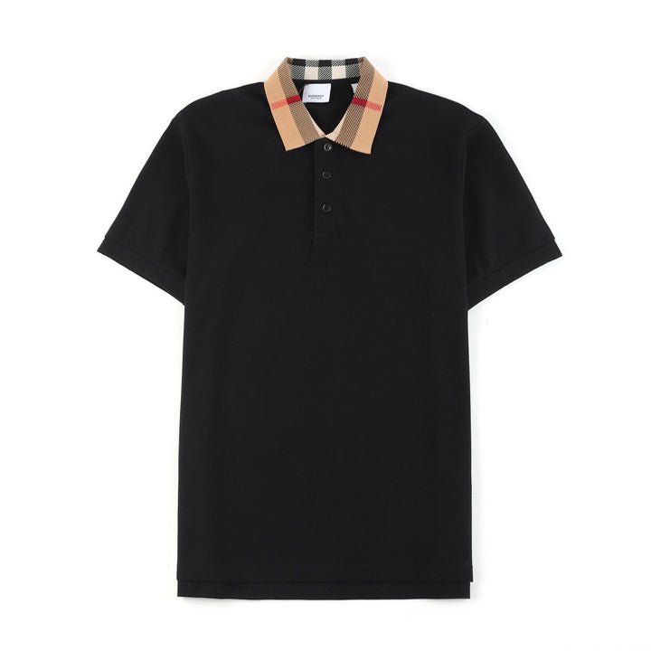 Burberry Check collar polo shirt