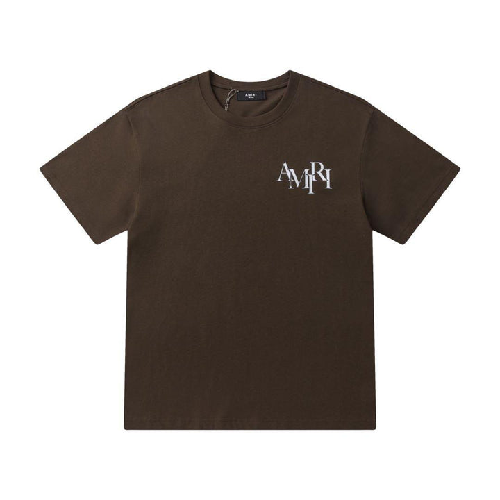 Amiri Brown T-Shirt Without Collar