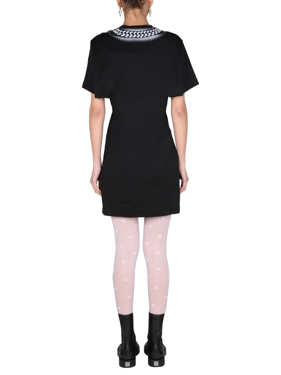 Givenchy Women Dress With 3D "Chain" Print
