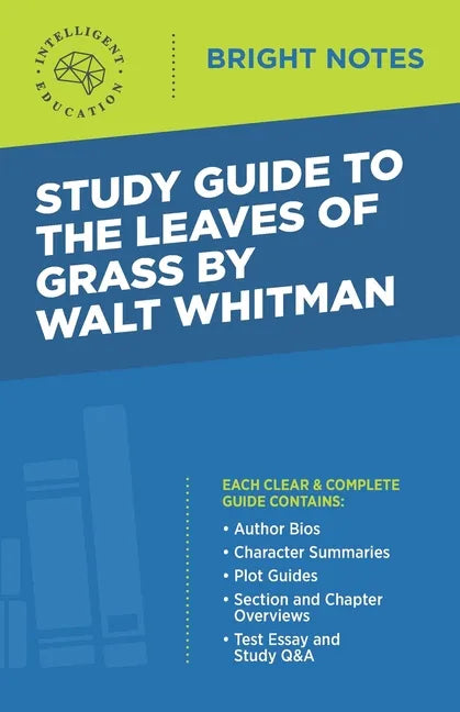 Study Guide to The Leaves of Grass by Walt Whitman - Paperback