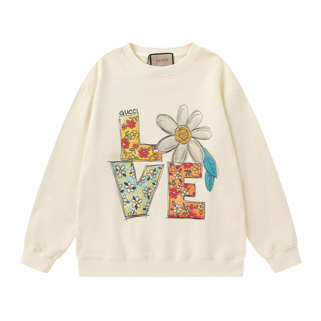 GUCCI Beige Cotton Jersey Sweatshirt New &amp; Authentic