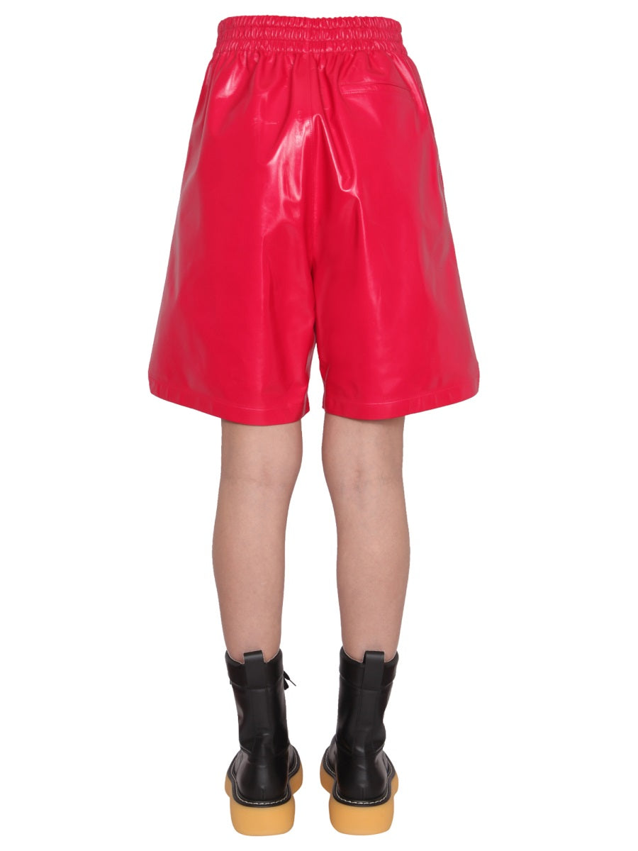 Bottega Veneta Women Leather Shorts