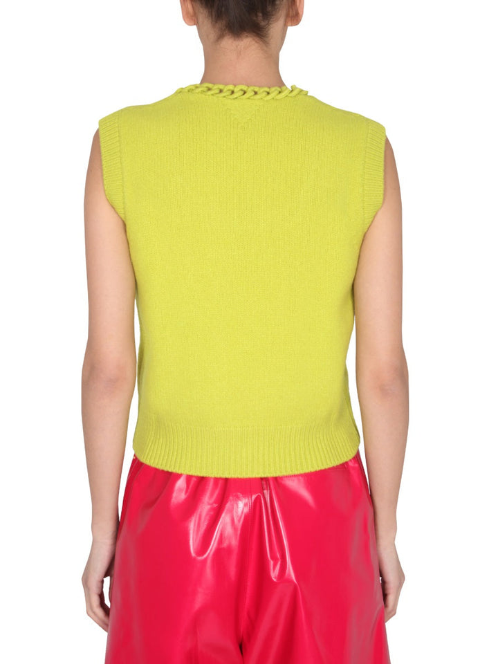 Bottega Veneta Women Vest With Crochet Chain
