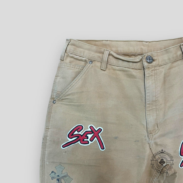 Chrome Hearts Sex Records Patch Carpenter Pants