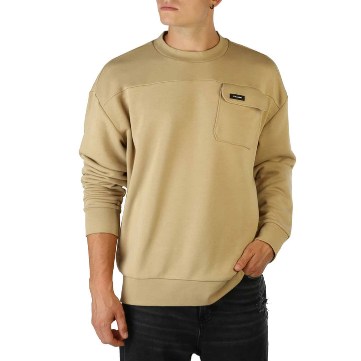 Calvin Klein men's brown single pocket Sweatshirts