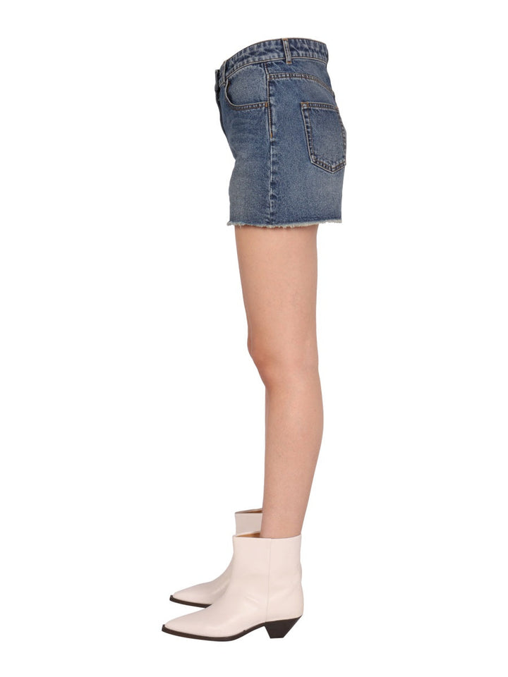 Palm Angels Women Denim Shorts