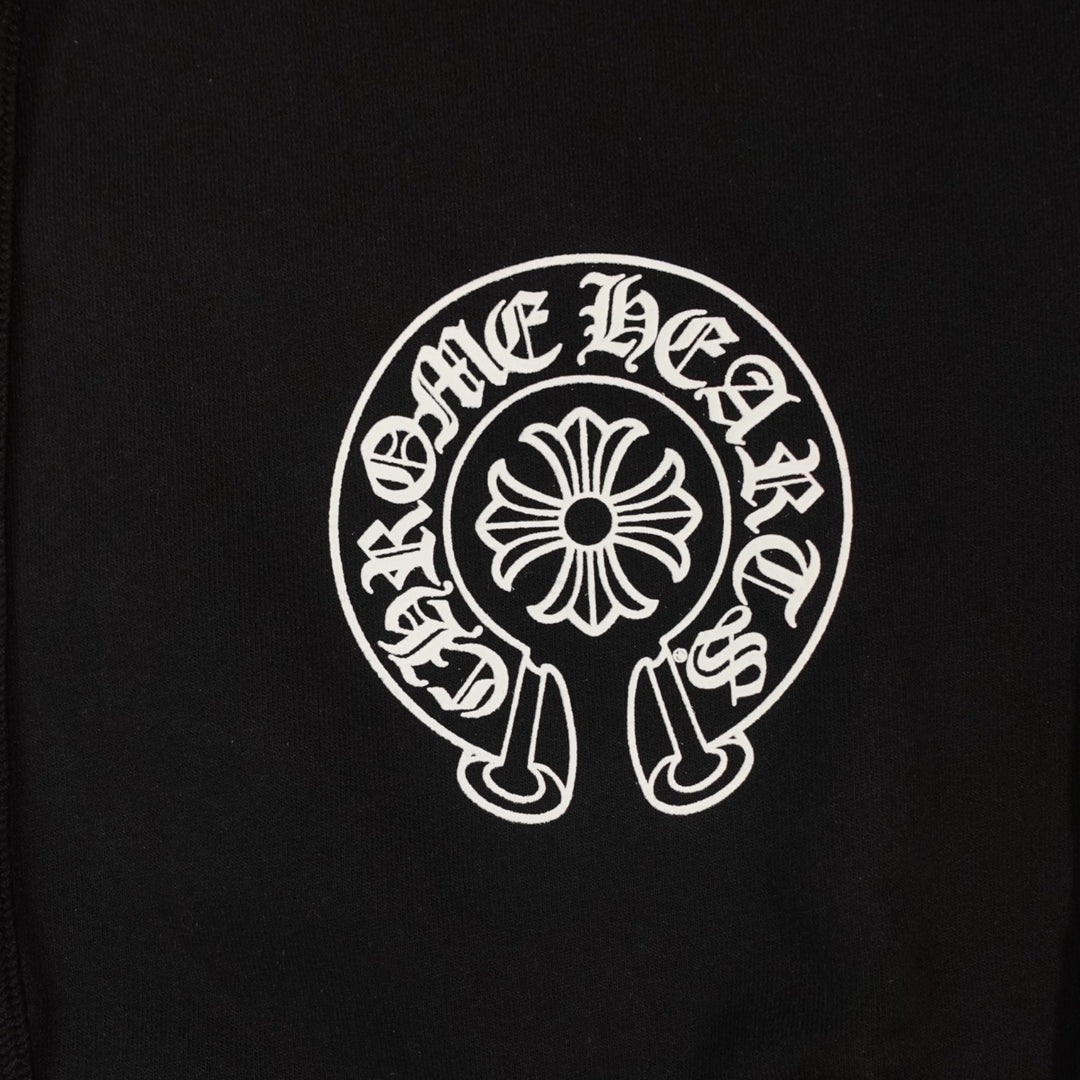 Chrome Hearts Las Vegas Exclusive Horseshoe Hoodie in Black