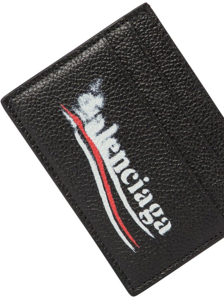 BALENCIAGA Mini Leather Credit Card Case