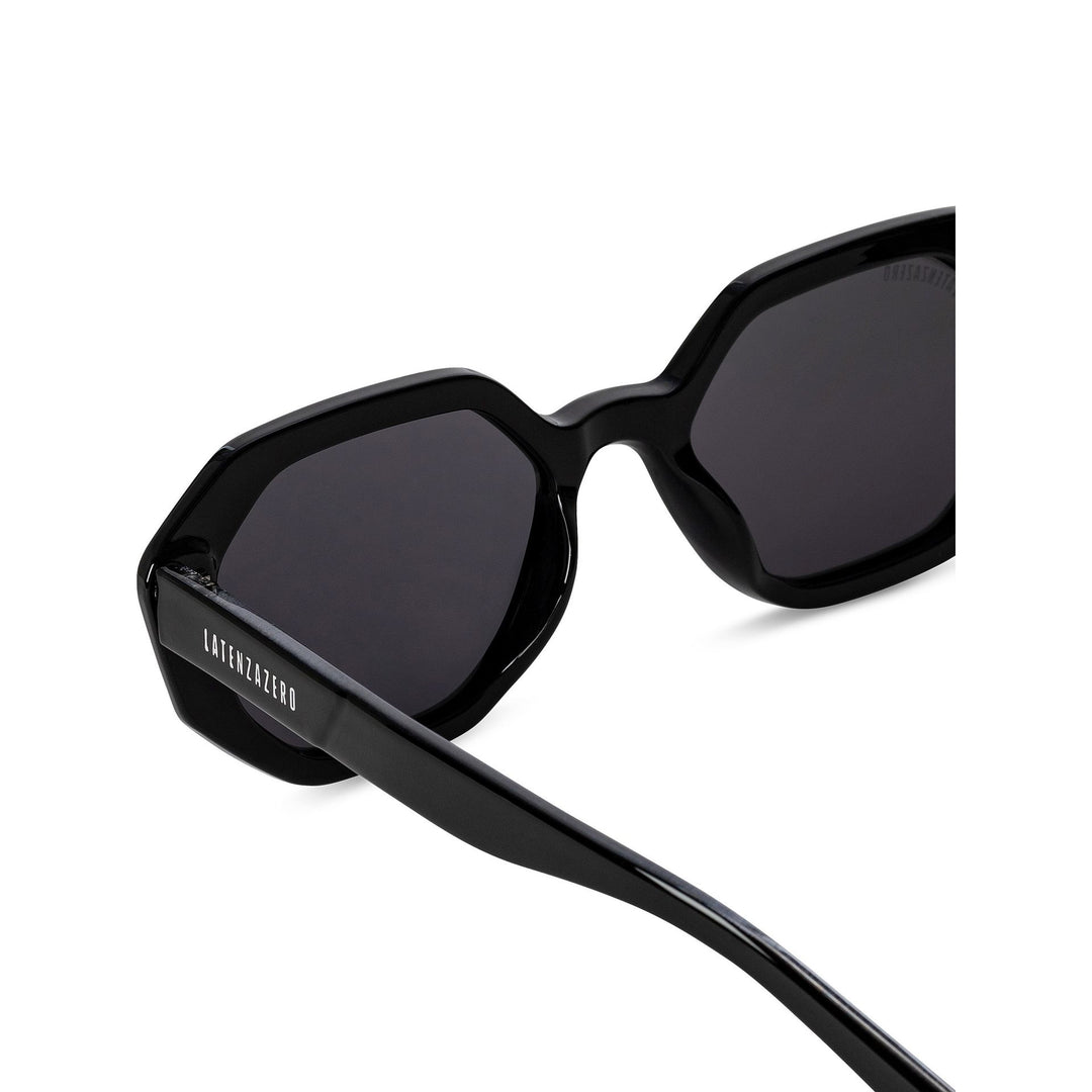 Black stylish Italian designed affordable sunglasses with UV protection.