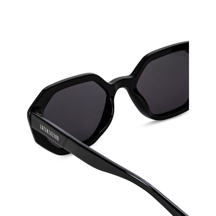 Black stylish Italian designed affordable sunglasses with UV protection.