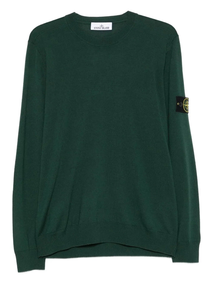 Stone Island Men `Light Rws Pure Wool` Crew-Neck