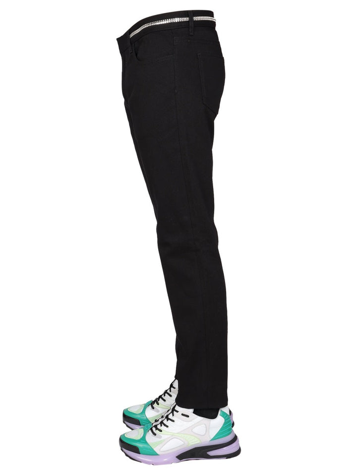 Givenchy Men Slim Fit Jeans With Metallic Details
