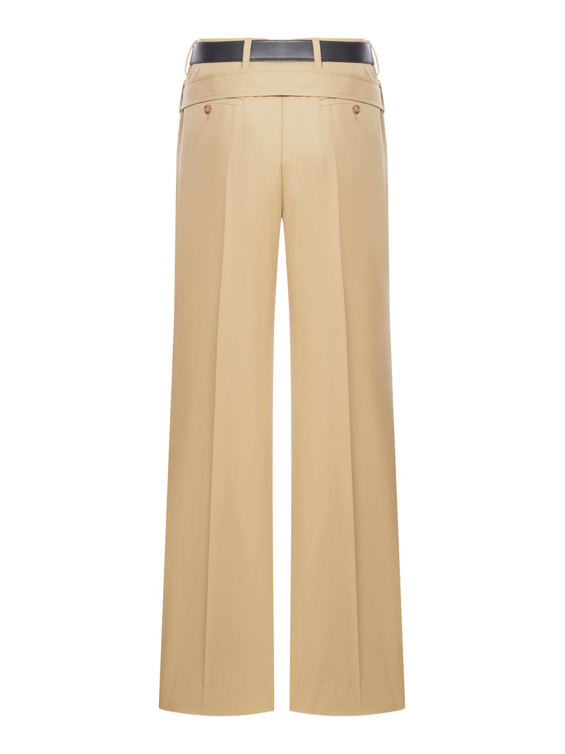 Prada Women Cotton Twill Trousers
