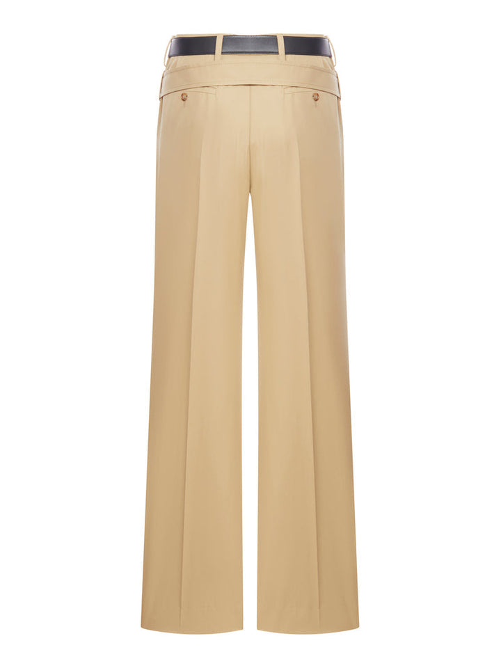 Prada Women Cotton Twill Trousers